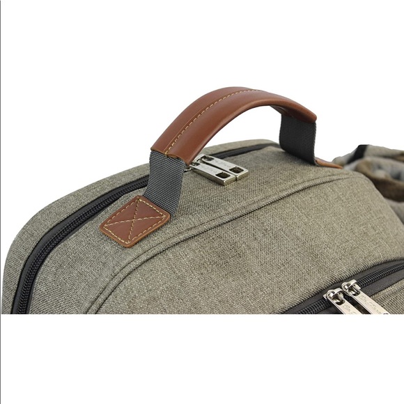 Picnic Backpack for 4 |Picnic Basket |Stylish All-in-One Picnic Bag - Picture 7 of 8